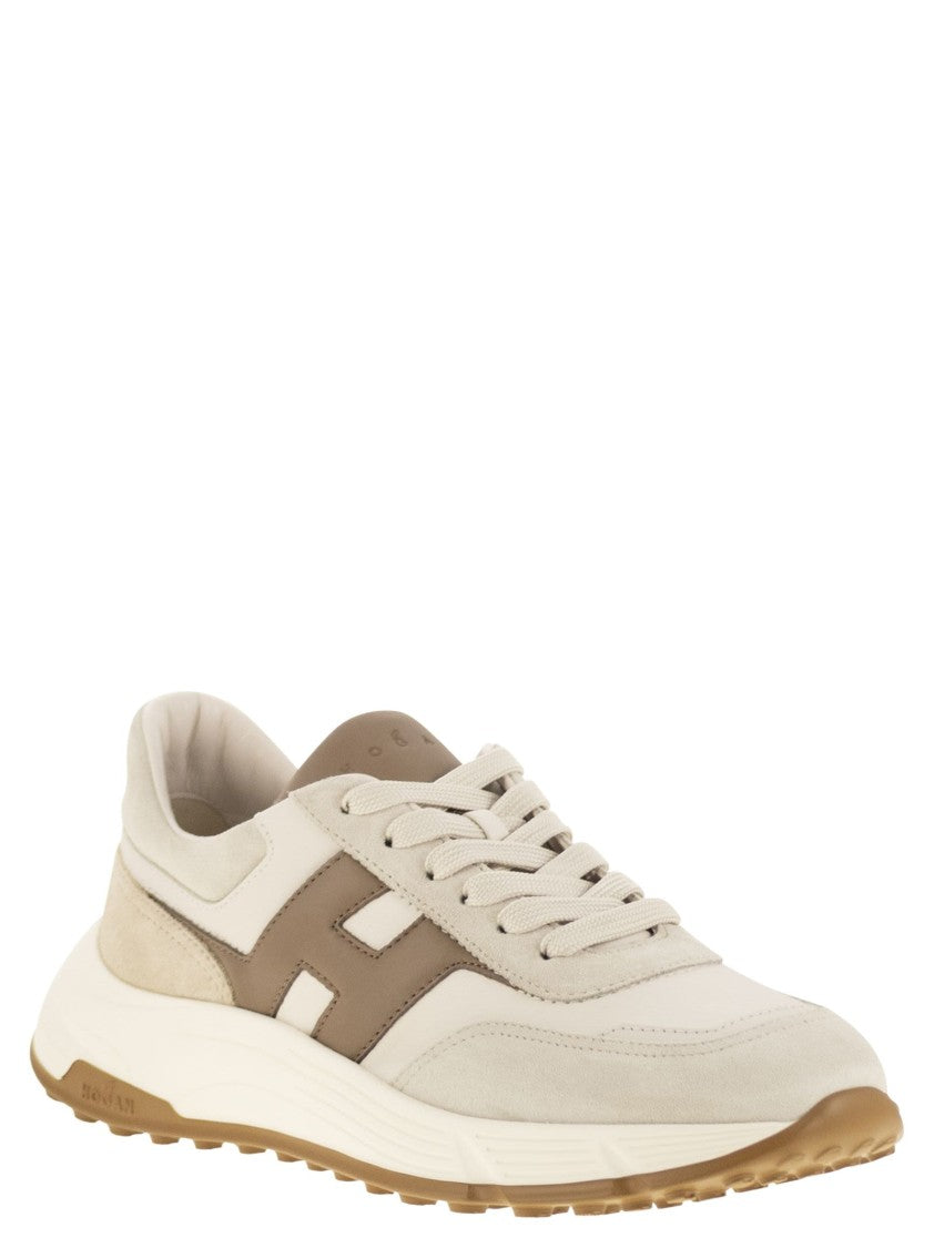 Hogan Hyperlight Sneakers In Leather And Suede