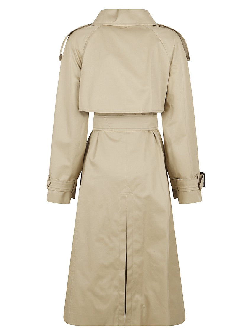 Burberry Double-Breasted Beige Trench Coat