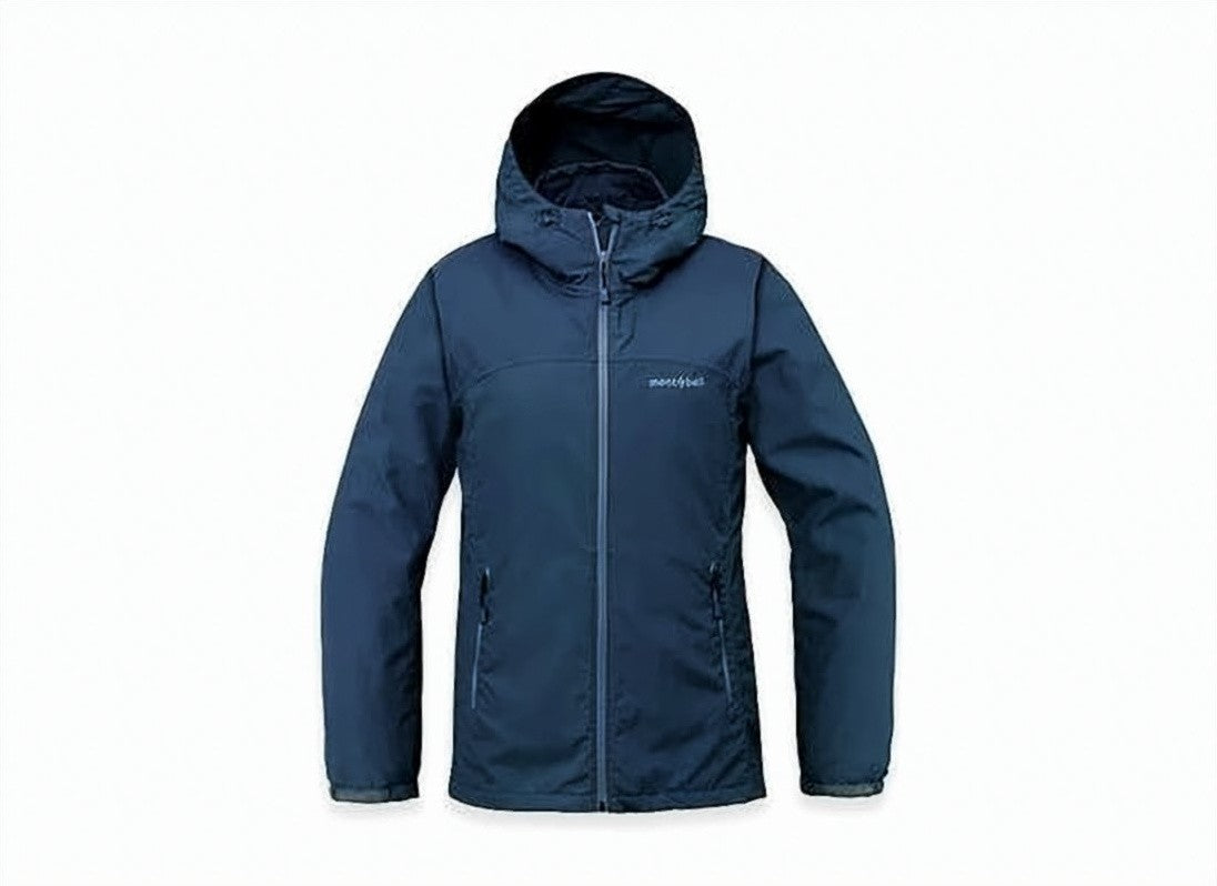 A.P.C. Streamlined Blue Jacket With Front Zipper And Hood