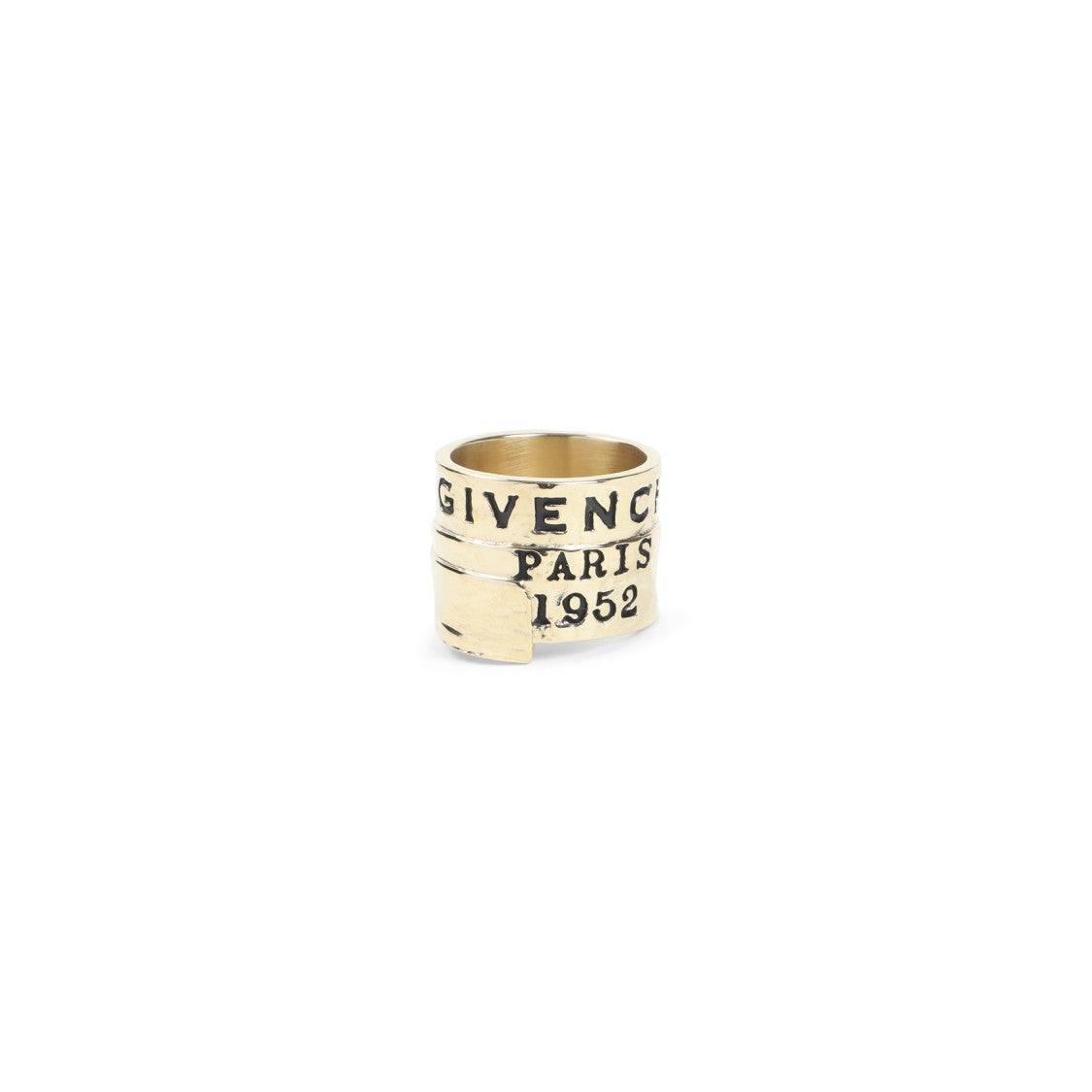 Givenchy Tape Golden Brass Ring