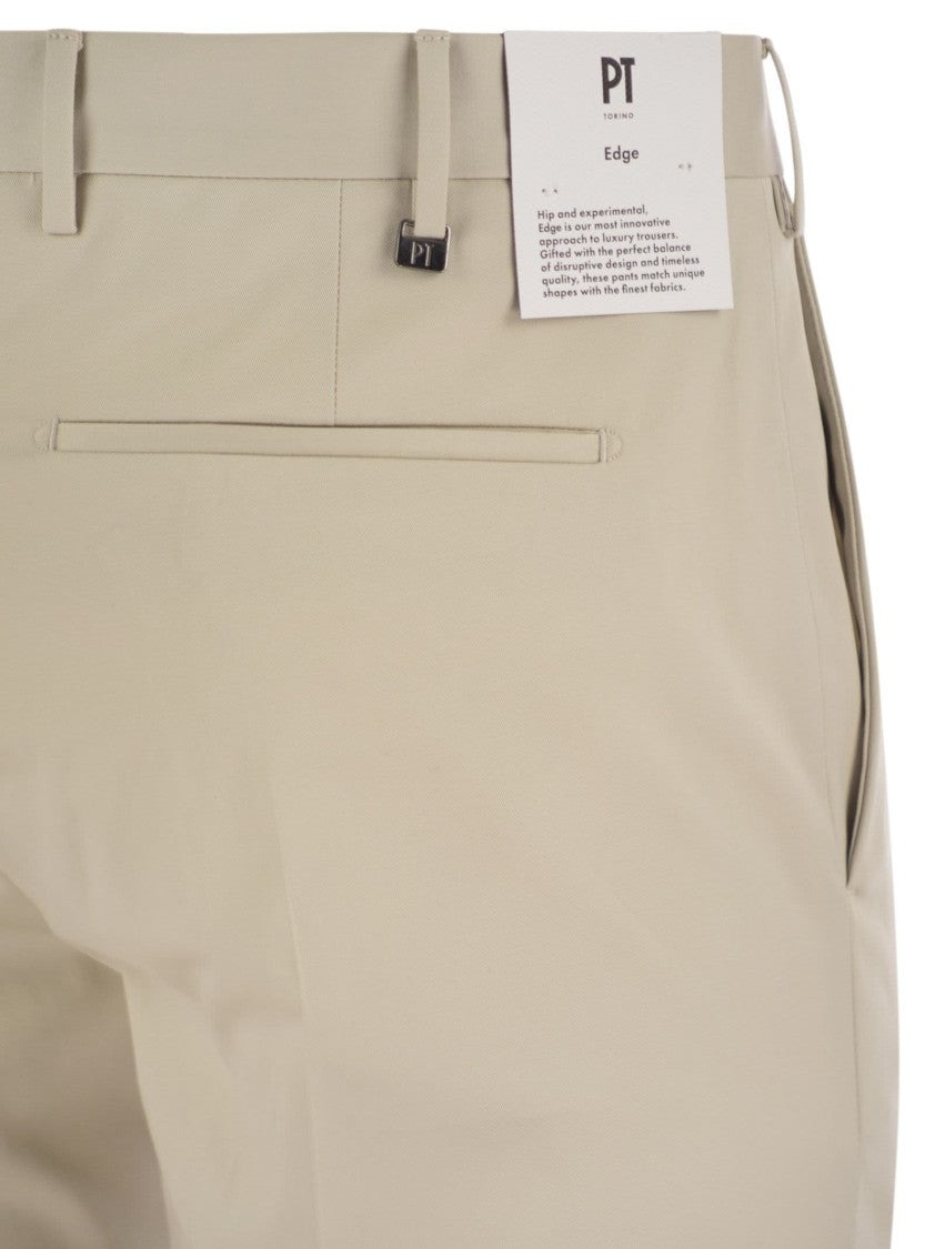 Pt Torino Dieci - Stretch Cotton Trousers