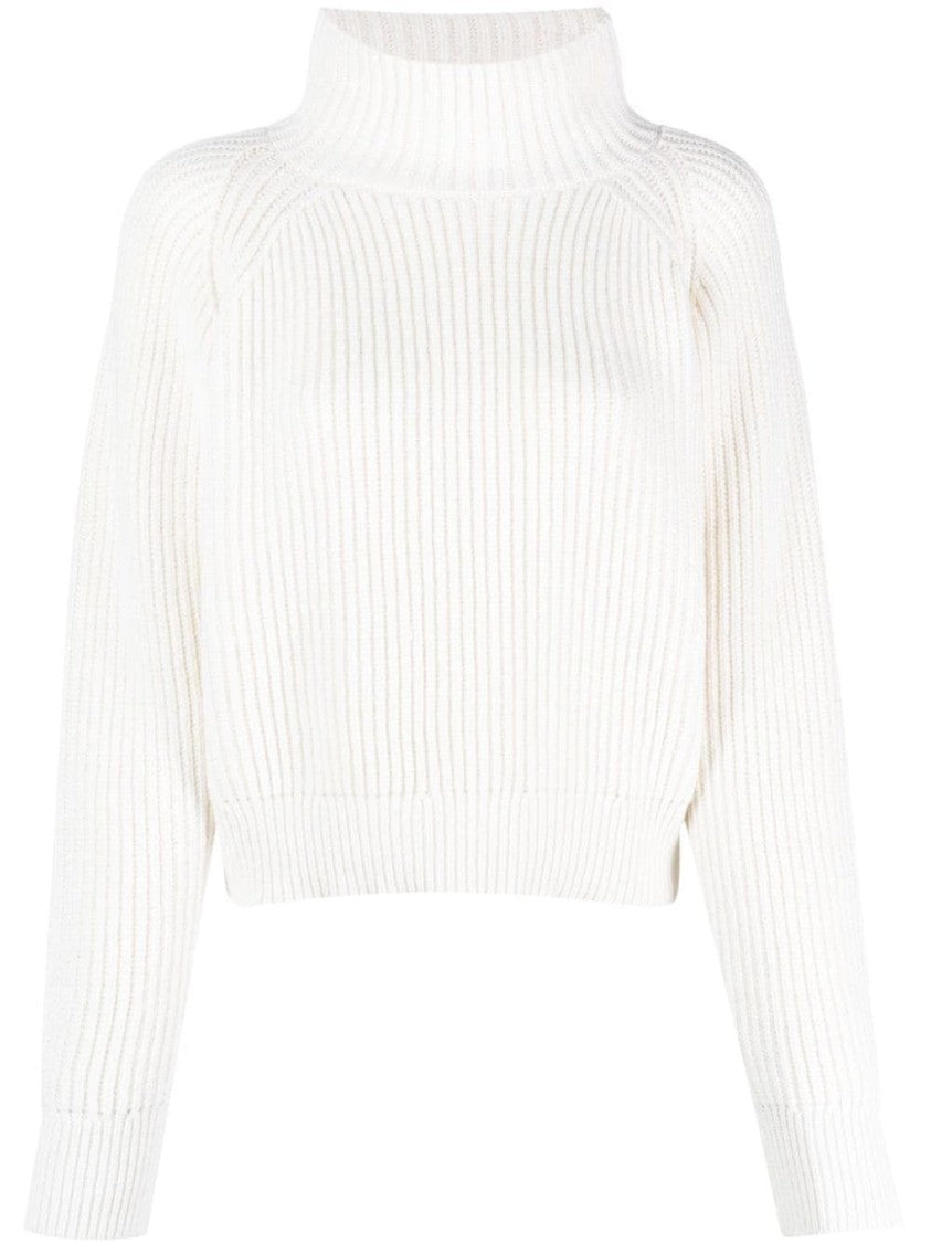 Lorena Antoniazzi Ribbed Knit Turtleneck Sweater With High Collar