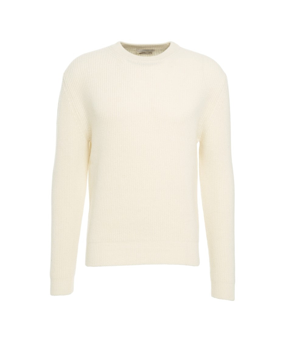 Daniele Fiesoli Ribbed Pullover Featuring Classic Round Neckline