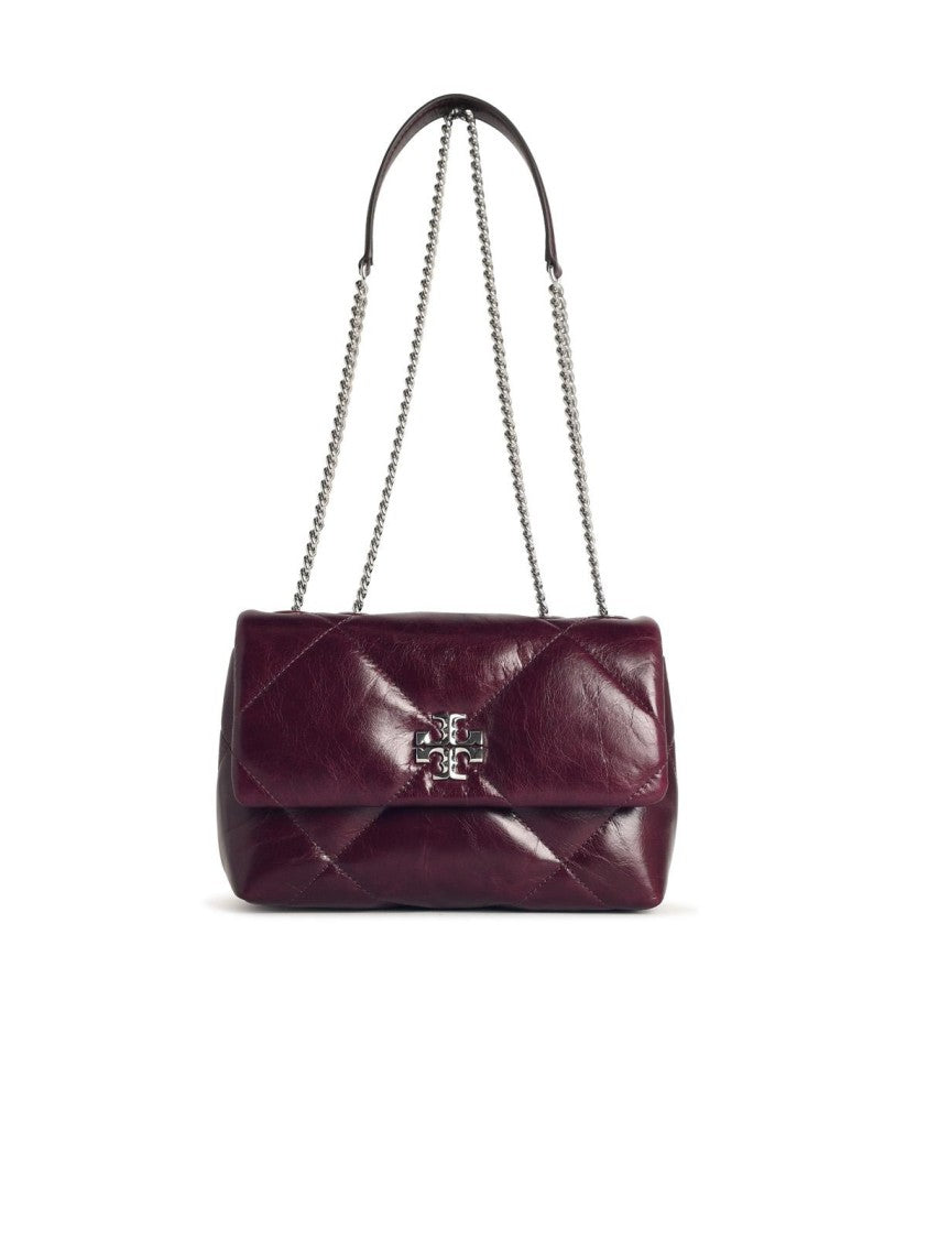 Tory Burch Small 'Kira' Burgundy Leather Crossbody Bag
