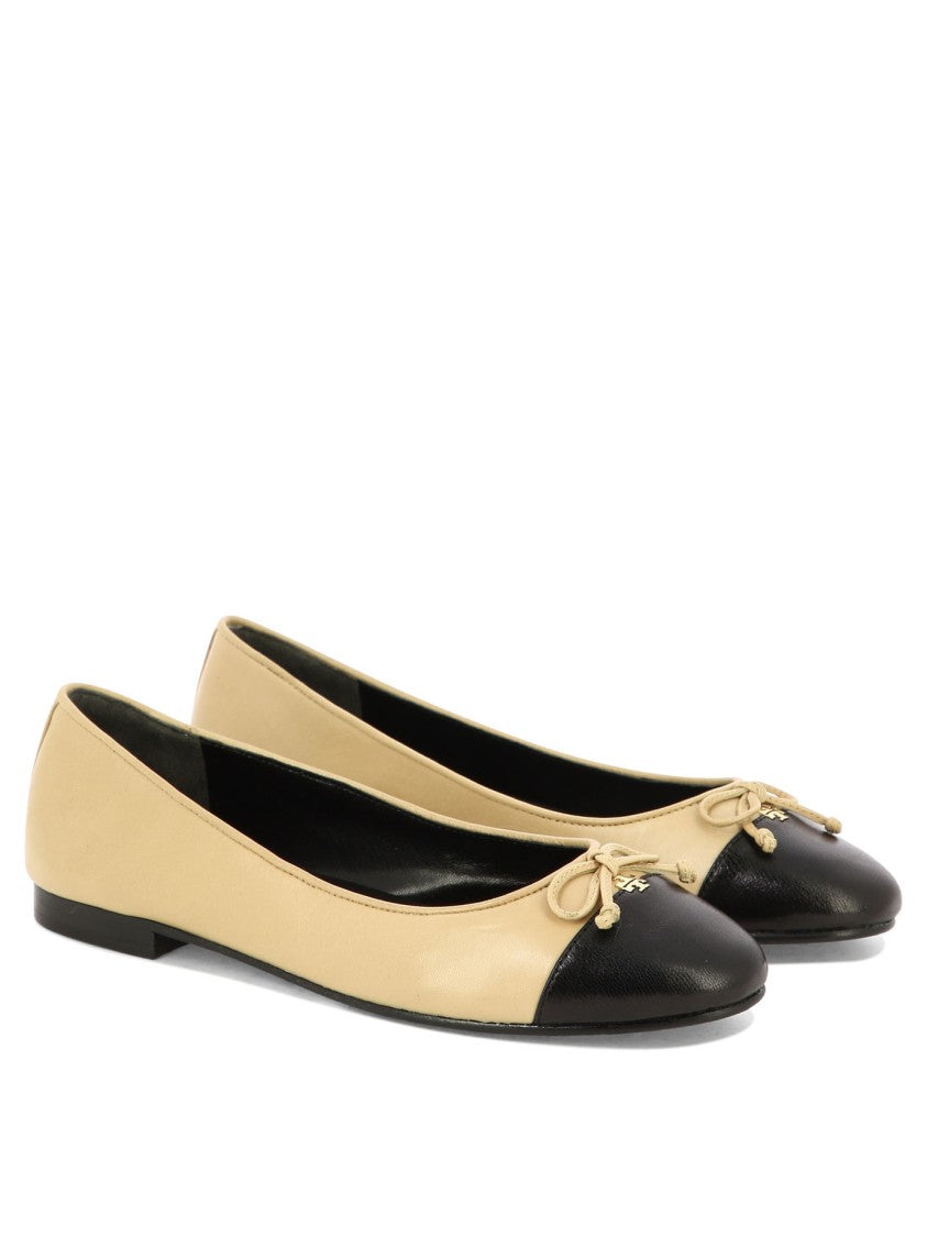 Tory Burch Goat And Bovine Leather Ballerinas