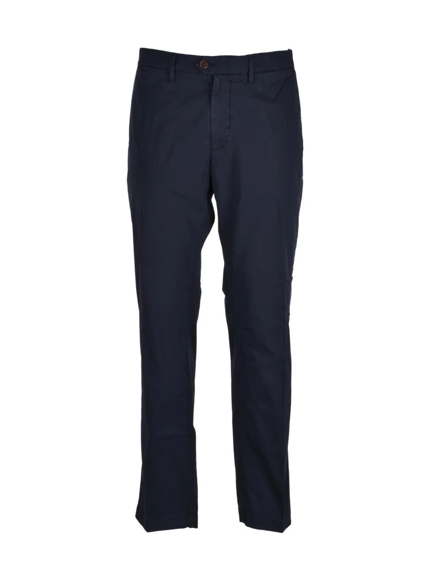 Modfitters Cotton Stretch Trousers With Clean Tailored Silhouette