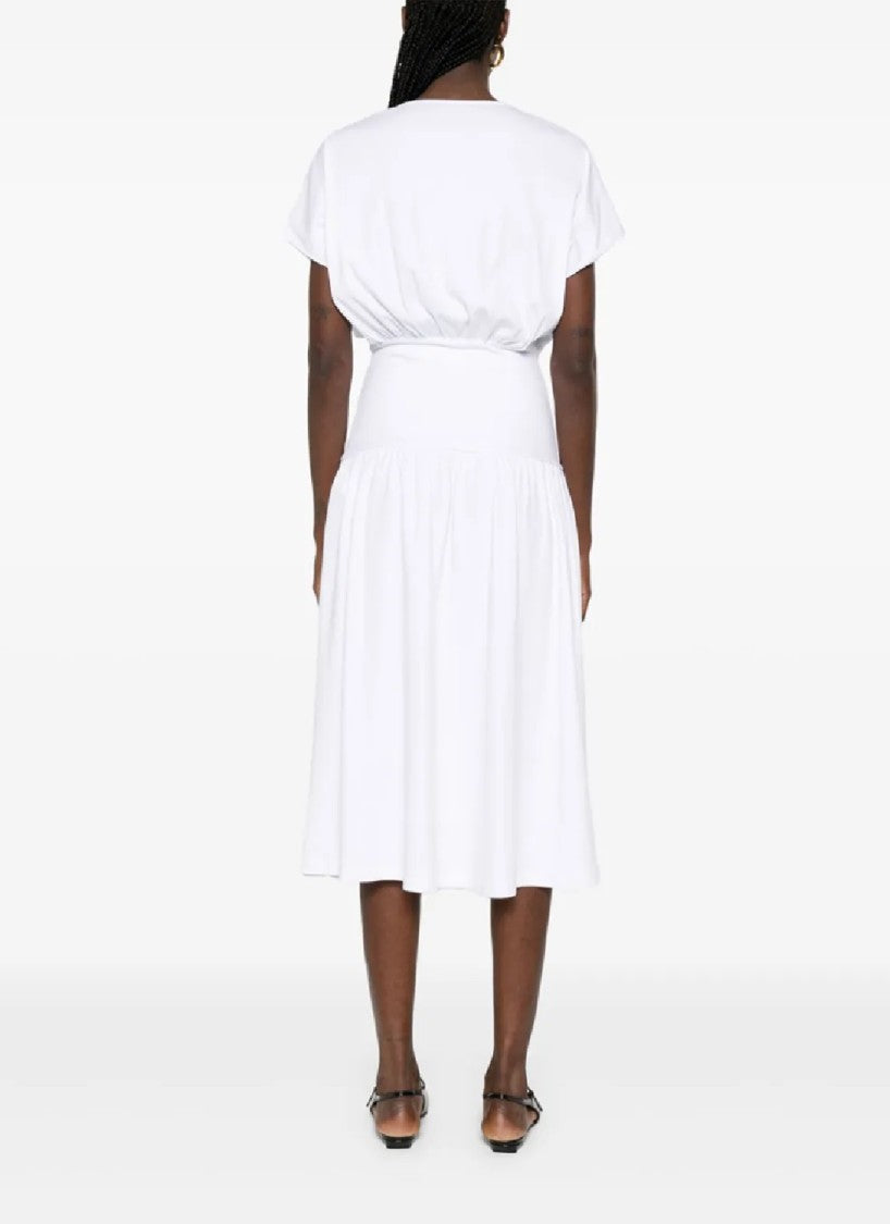 Fabiana Filippi Relaxed Silhouette Midi Dress With Cinched Waist