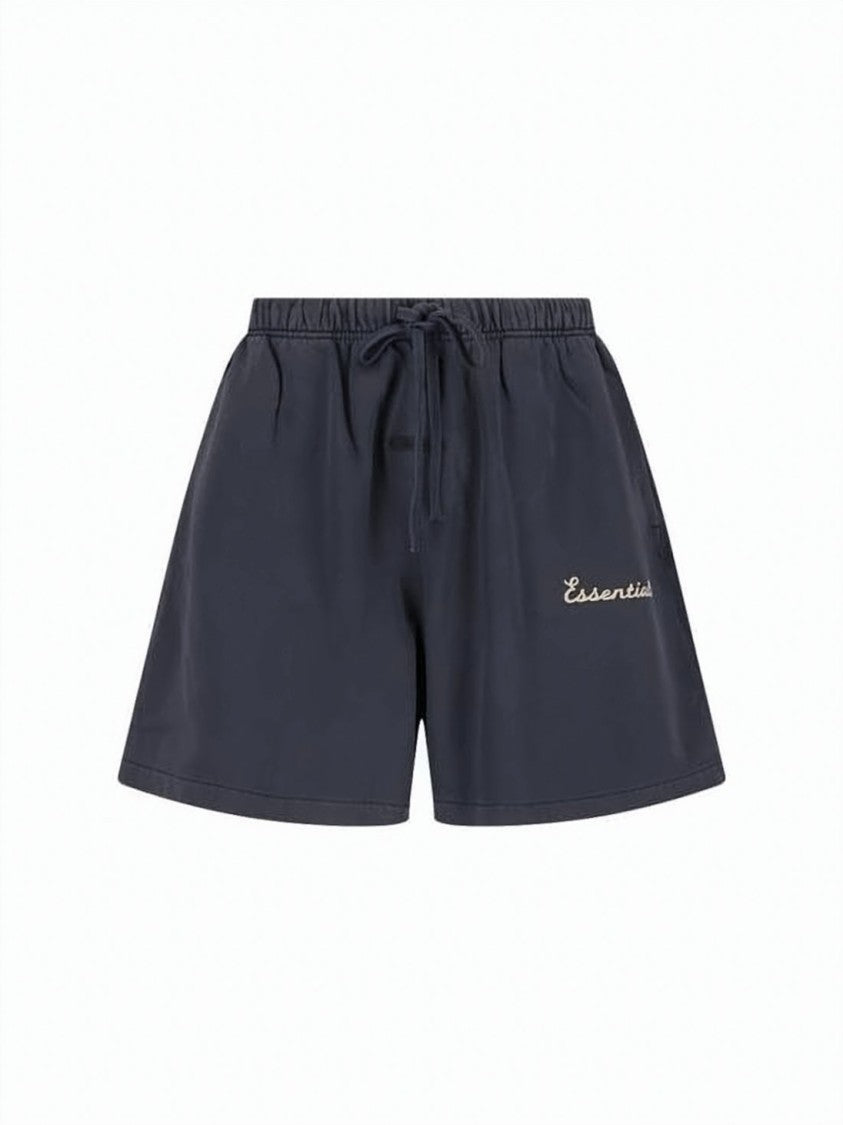 Fear Of God Relaxed Fit Blue Cotton Shorts