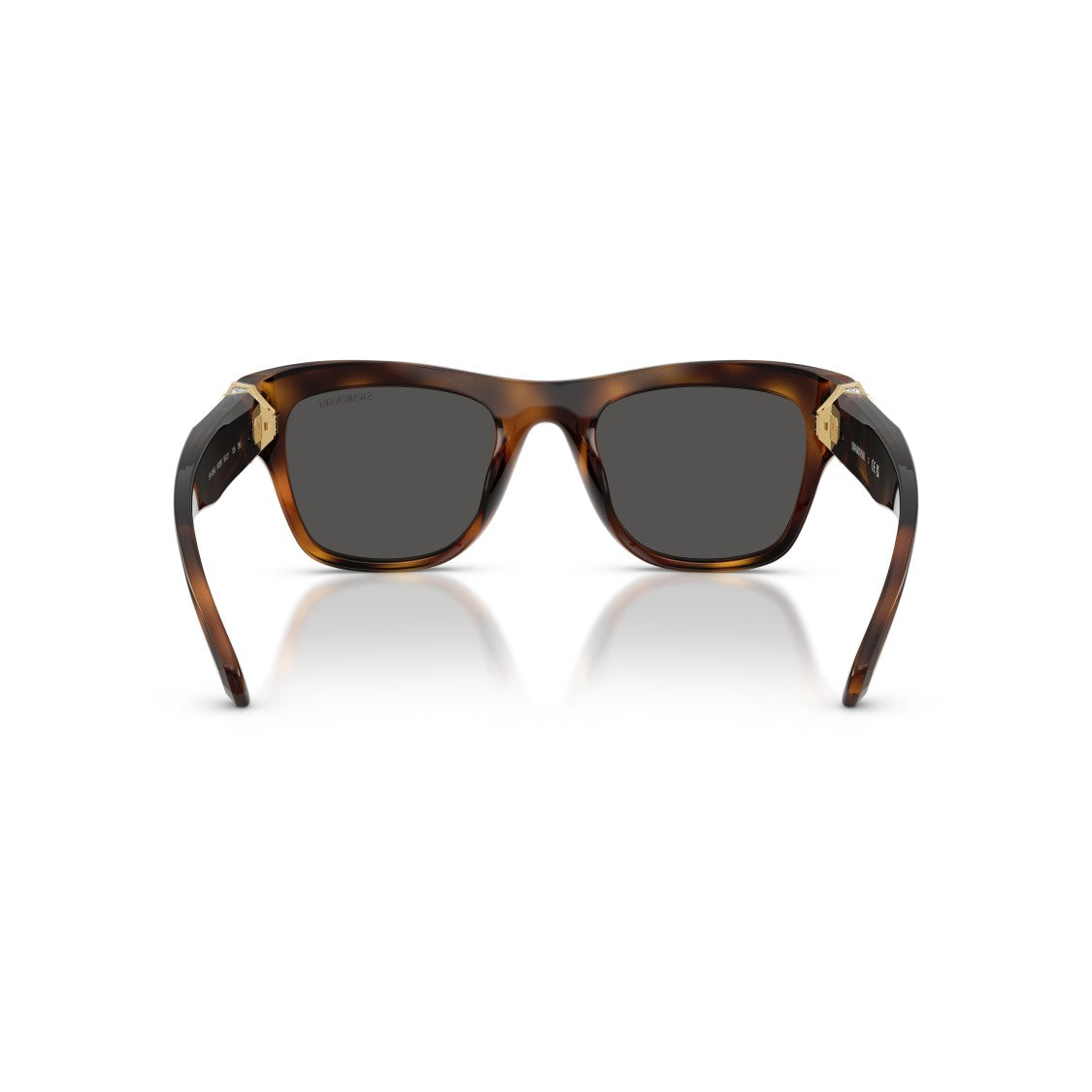 Swarovski 0Sk6056u Rectangular Tortoiseshell Sunglasses With Crystal Accents