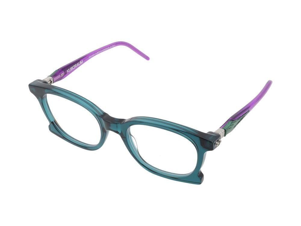 Kuboraum Translucent Teal Purple Accent Optical Glasses