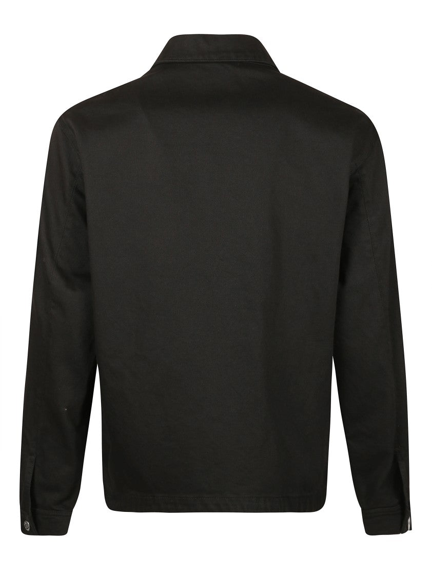 Stone Island Tailored Black Coat With Minimalist Design