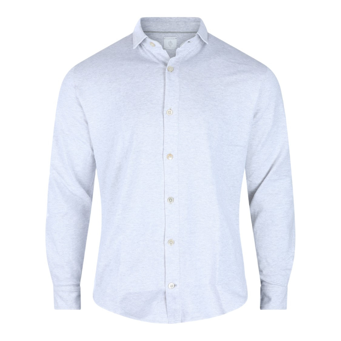 Eleventy Tailored Grey Long-Sleeve Button-Up Shirt