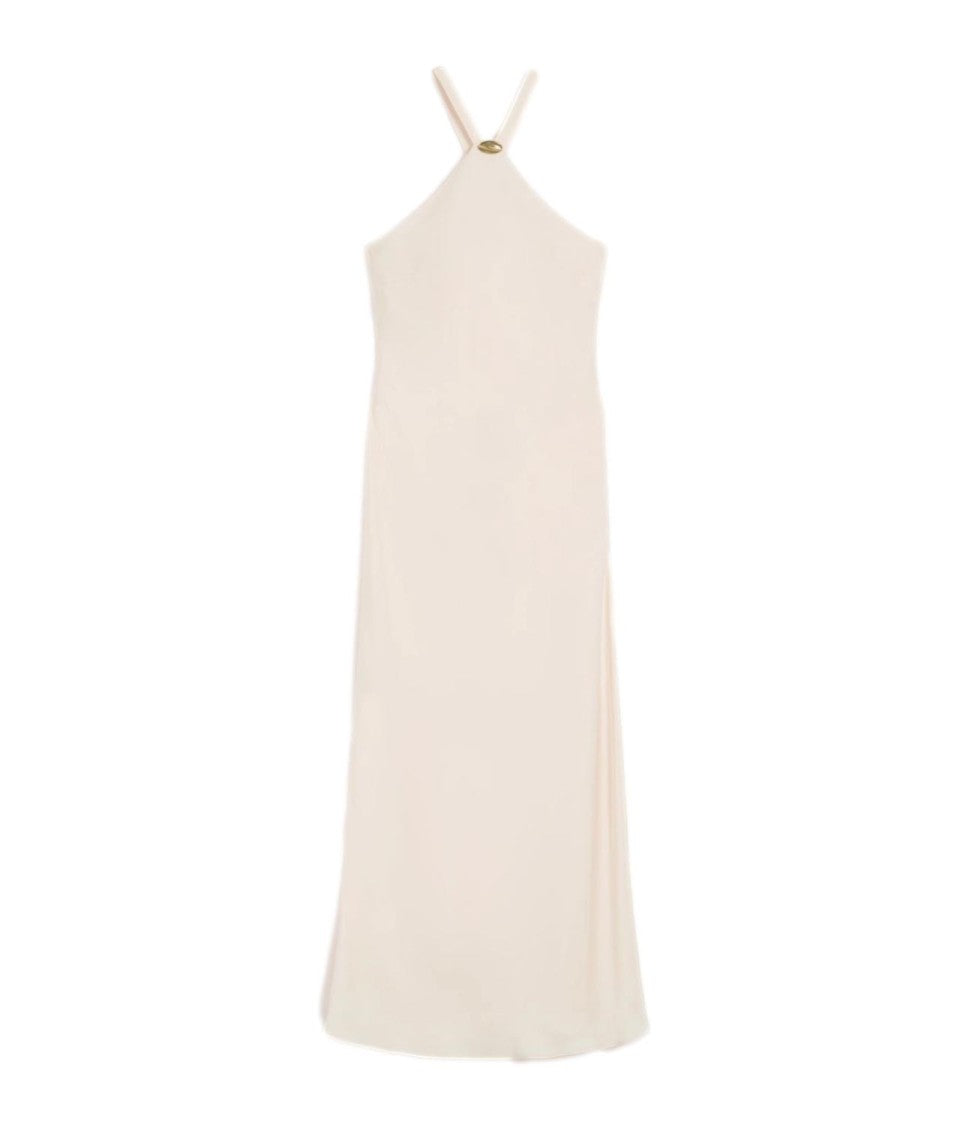 Max Mara Pink Triacetate Blend Maxi Dress