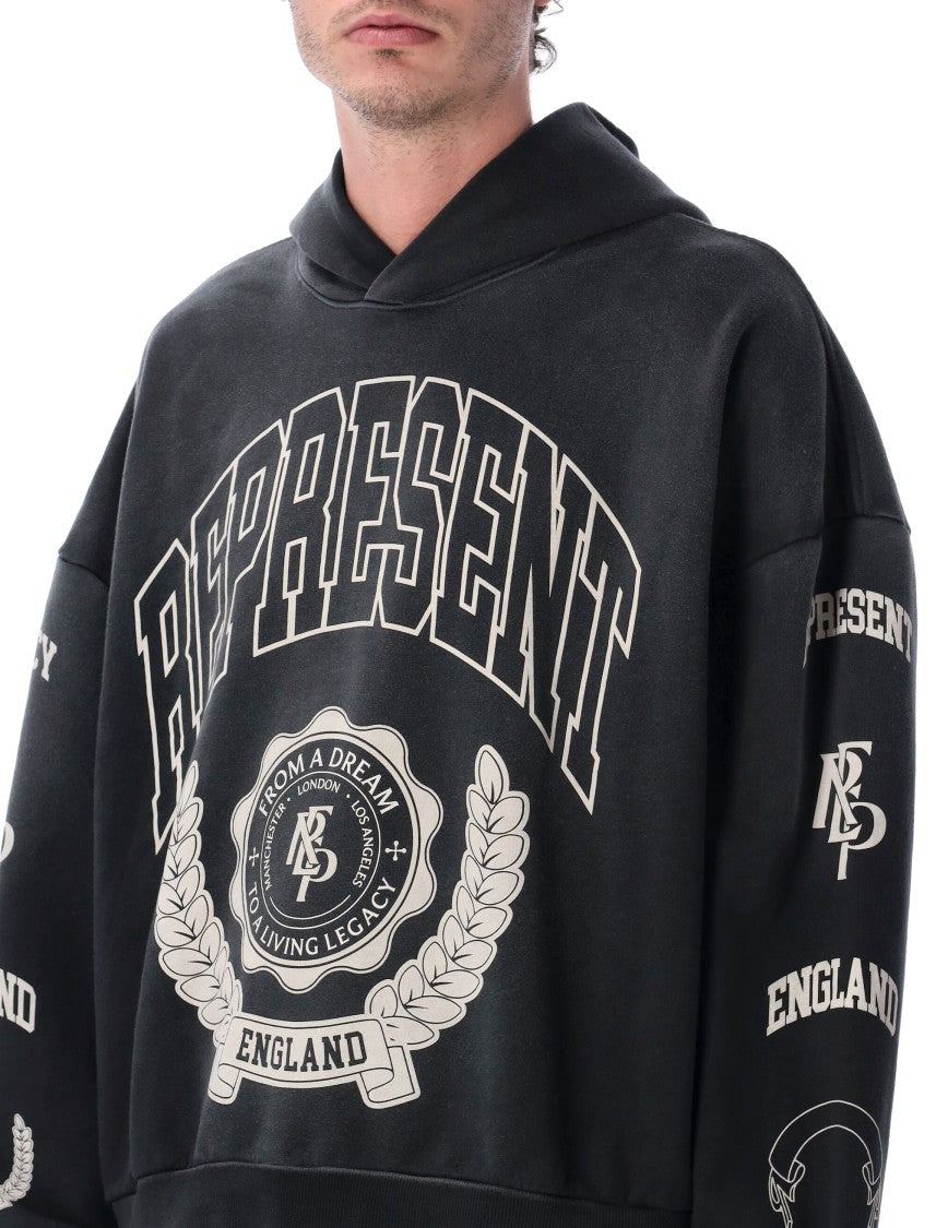 Represent Legacy Crest Graphic Cotton Hoodie
