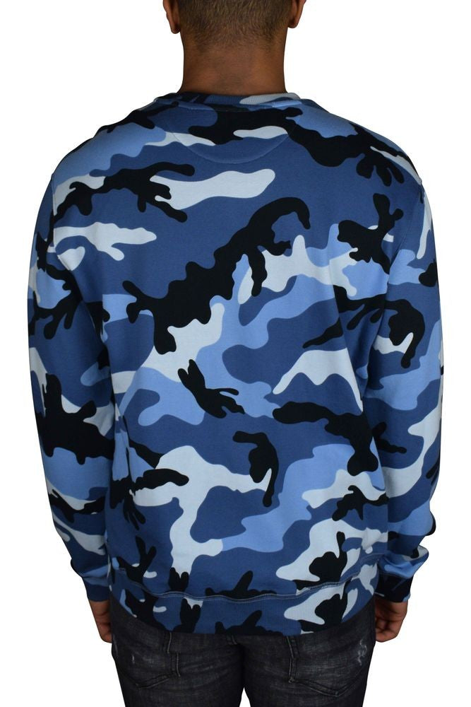 Valentino Garavani Camouflage Patterned Long Sleeve Sweater