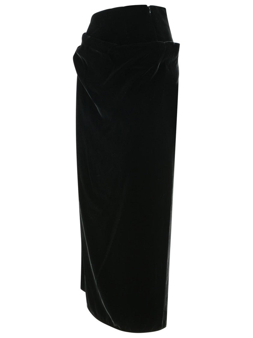 Etro Black Viscose Blend Skirt