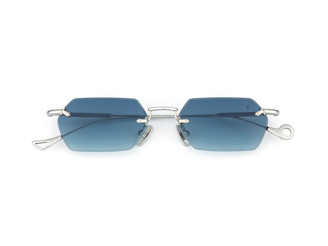 Eyepetizer Silver Tank Metal Hexagonal Sunglasses