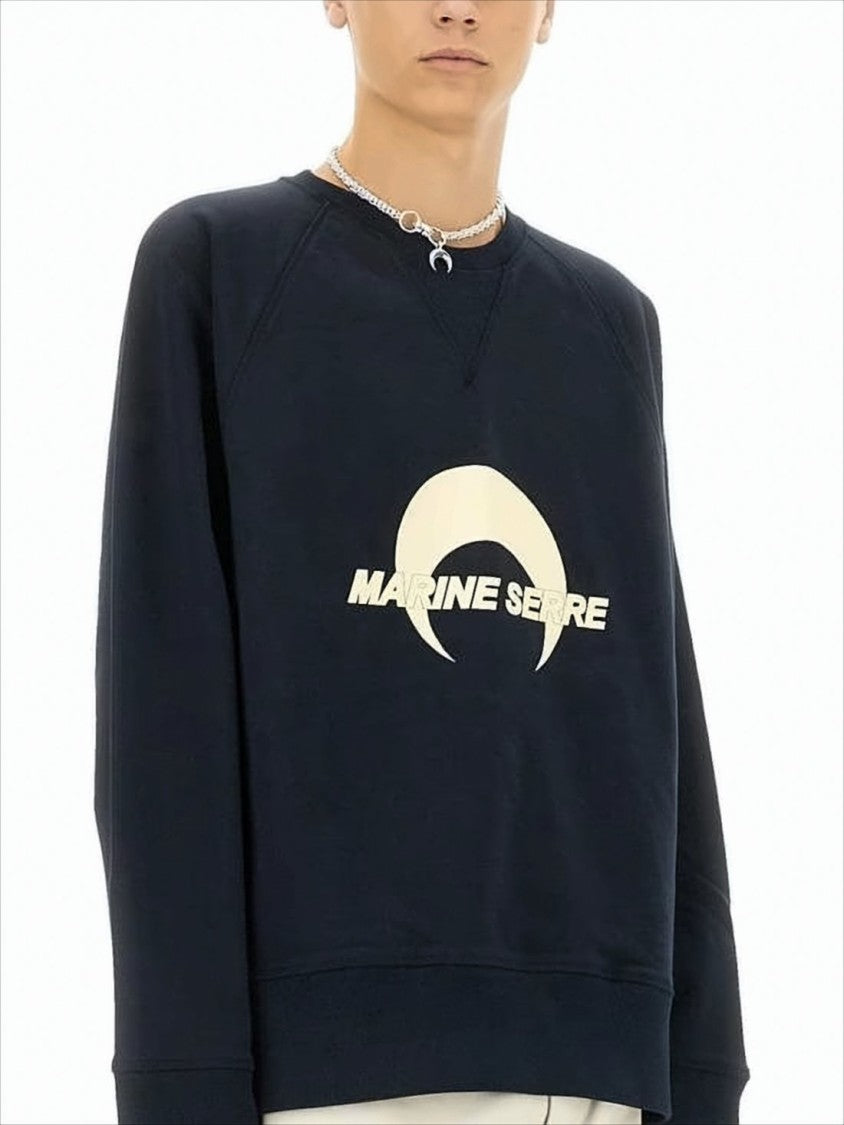 Marine Serre Crescent Moon Graphic Long-Sleeve Sweatshirt