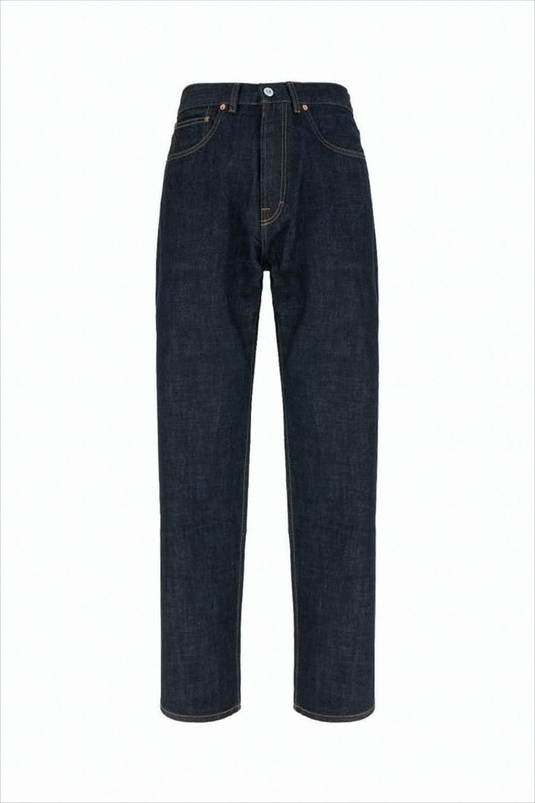 Our Legacy Straight-Leg Denim Pants With Cropped Length