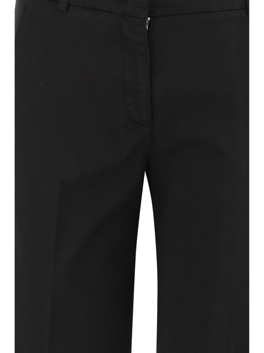 Ql2 Flared Leg Stretch Cotton Pants