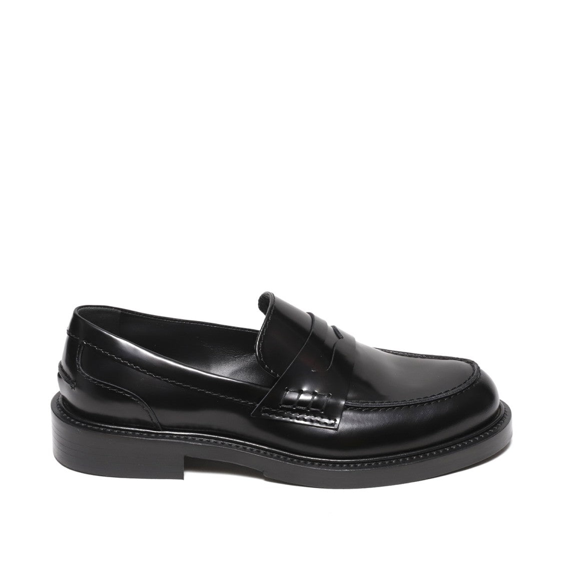 Guglielmo Rotta Moccasin With Black Brushed Leather Trim