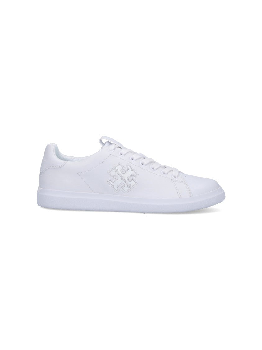 Tory Burch White Nappa 'Howell Court' Sneakers – White