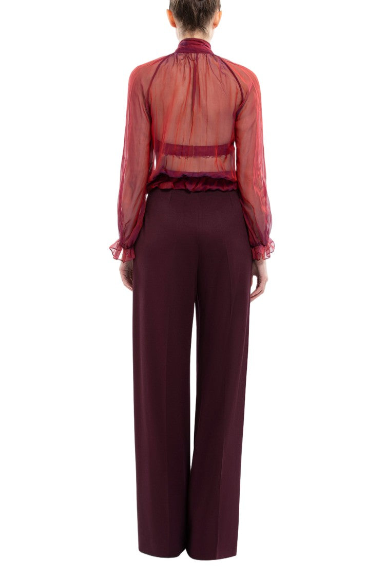 Saiid Kobeisy Chiffon Bow Chemise