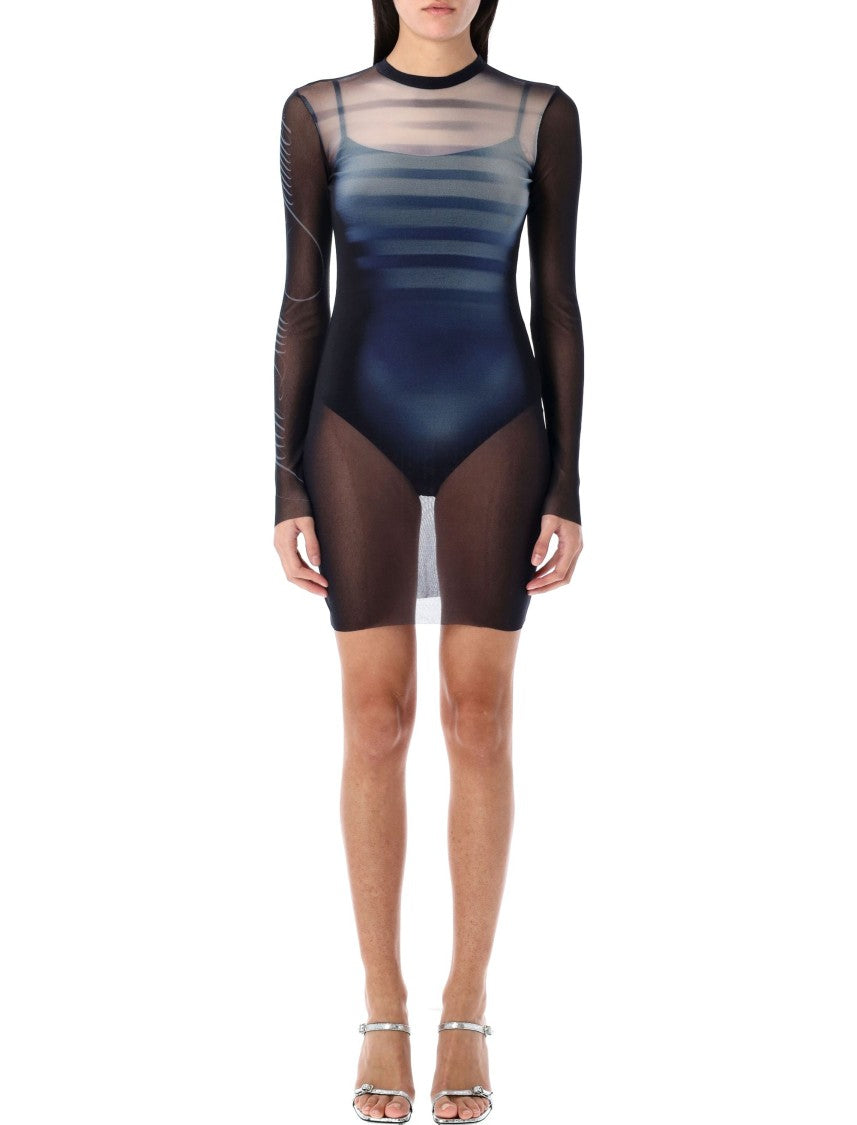 Jean Paul Gaultier Le Male Mesh Mini Dress