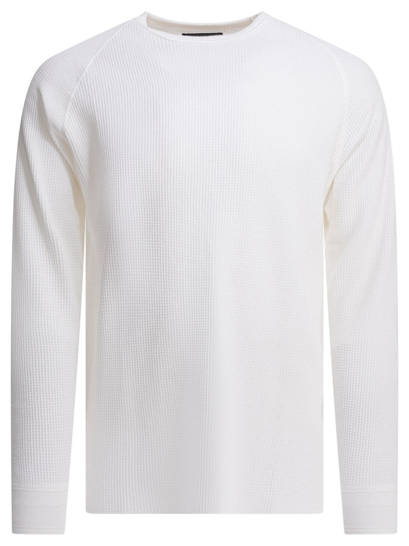 Beams Plus Textured Waffle Knit Long-Sleeve T-Shirt