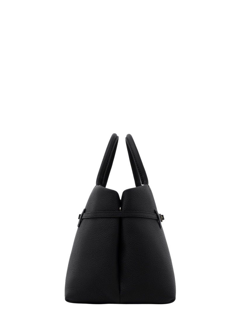 Manu Atelier Black Le Cambon 35 Leather Handbag