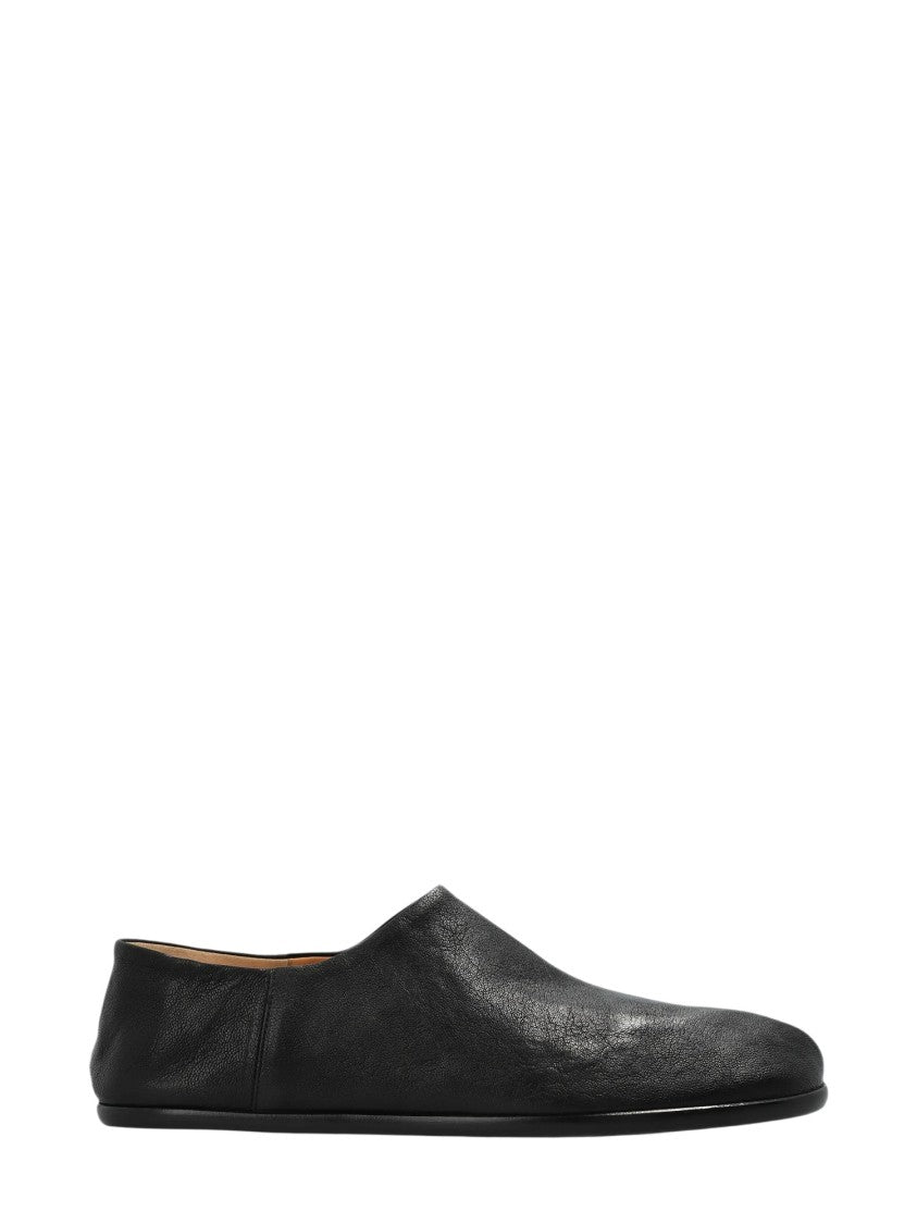 Maison Margiela Black Minimalist Tabi Leather Shoes
