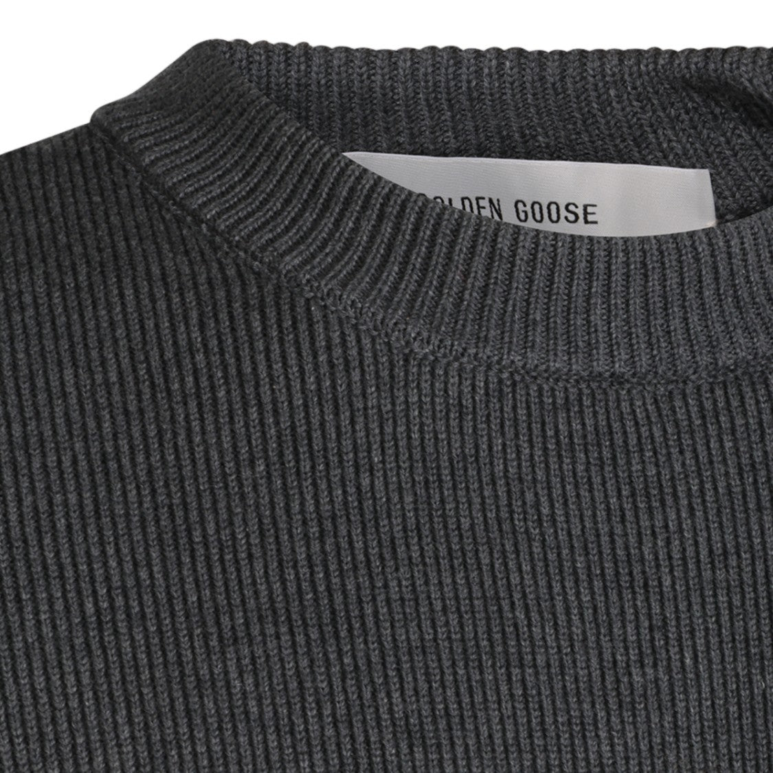 Golden Goose Classic Crew Neck Sweater With Ribbed Texture