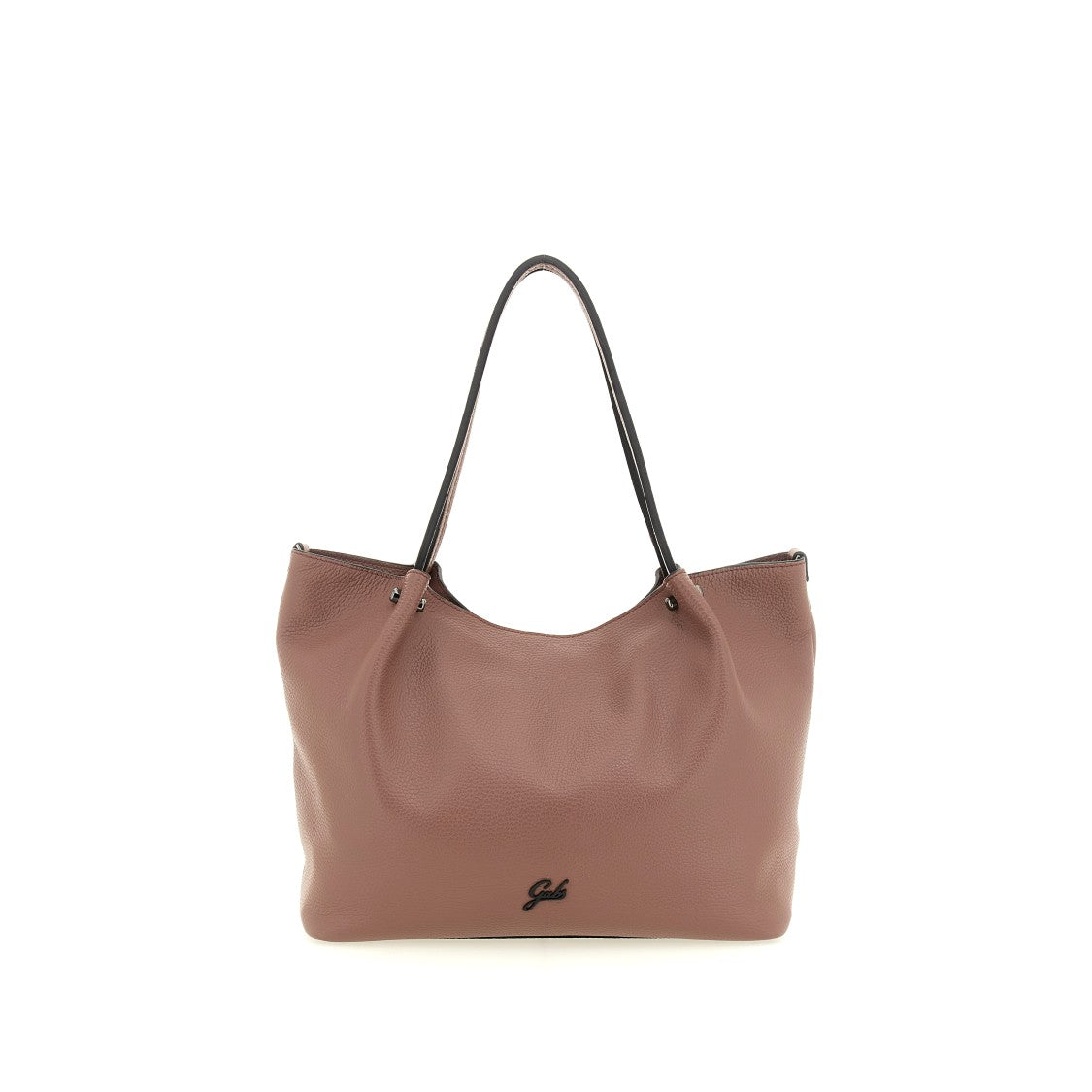 Gabs Brown Hammered Leather Double Handle Bag