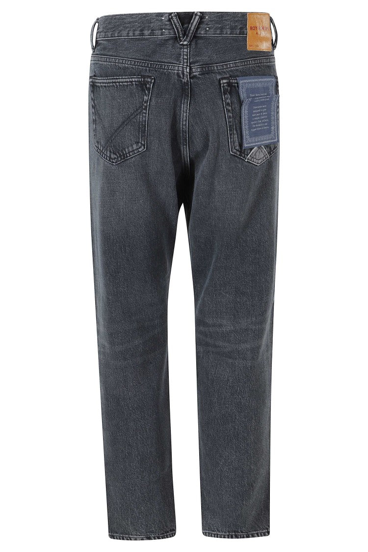 Roy Roger's Black Dapper Dalt Villa Five-Pocket Carrot Fit Jeans