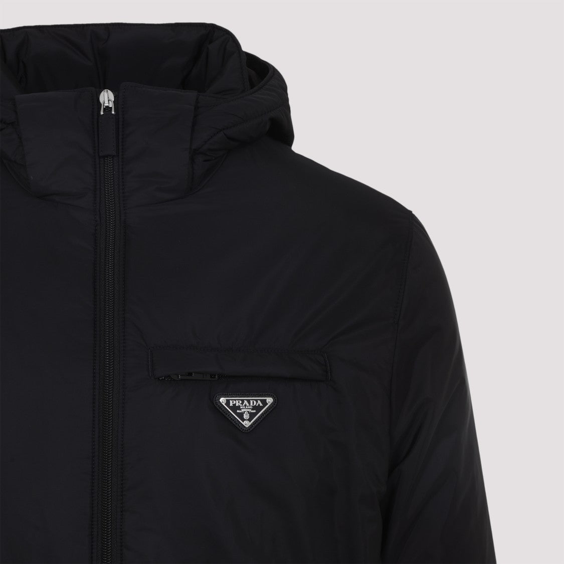 Prada Black Re-Nylon Downjacket Wintercoat