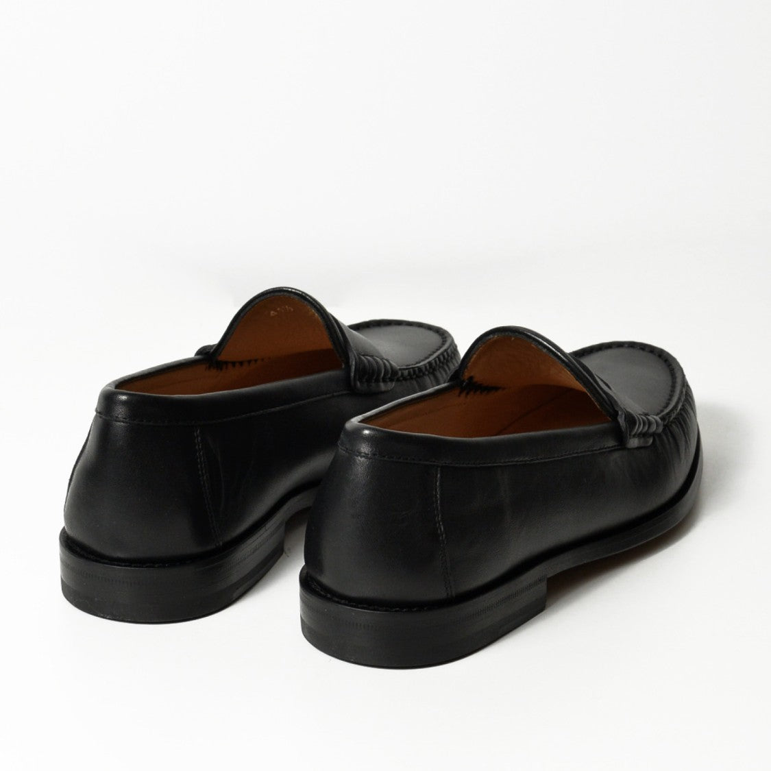 Rossano Bisconti Black Leather Wolf Mouth Mask Moccasin