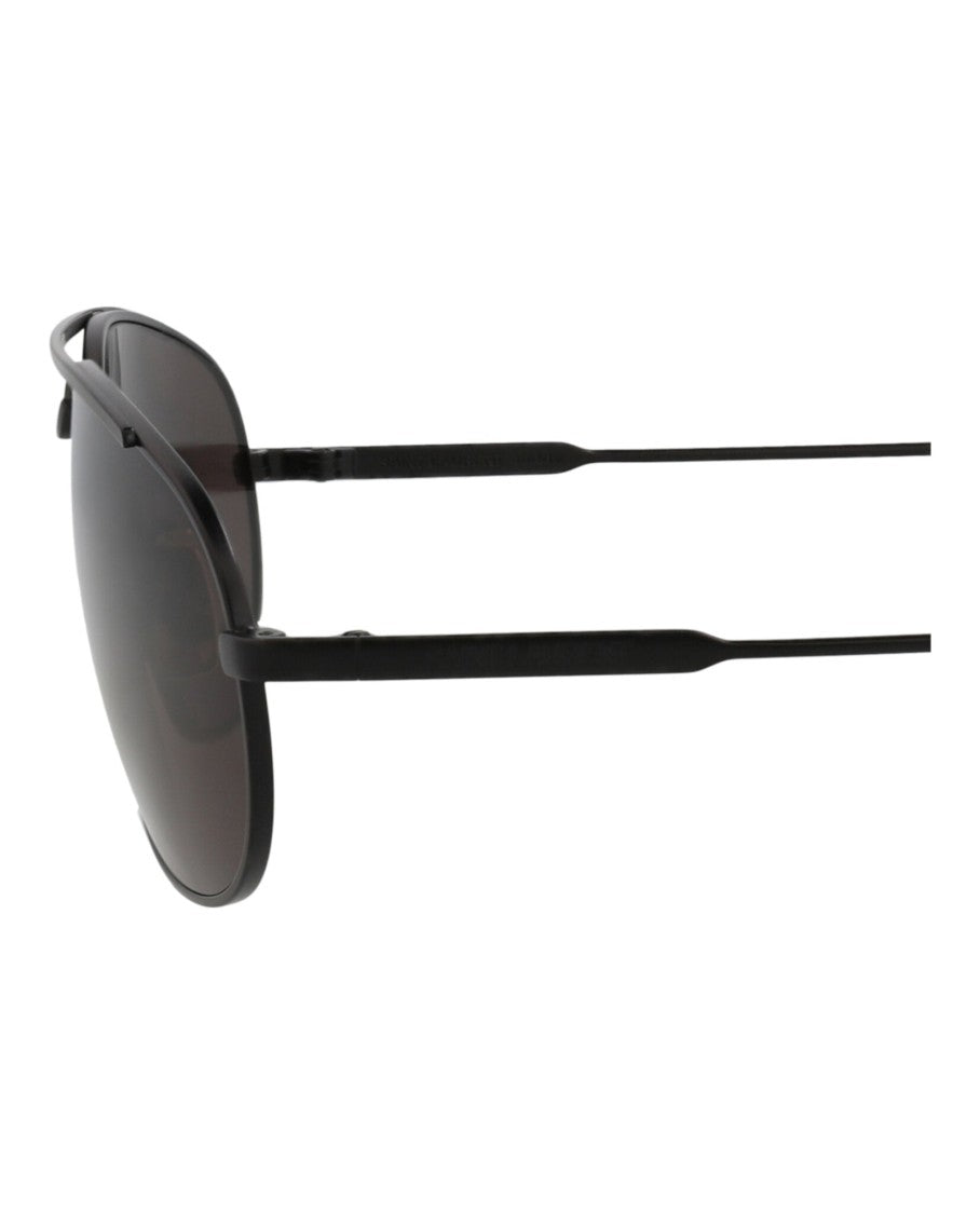 Saint Laurent Round-Frame Metal Sunglasses