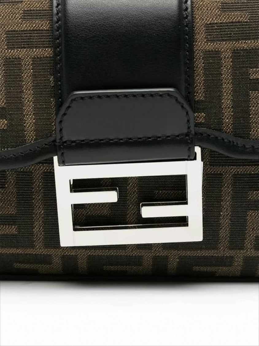 Fendi Structured Monogram Crossbody Bag With Adjustable Strap