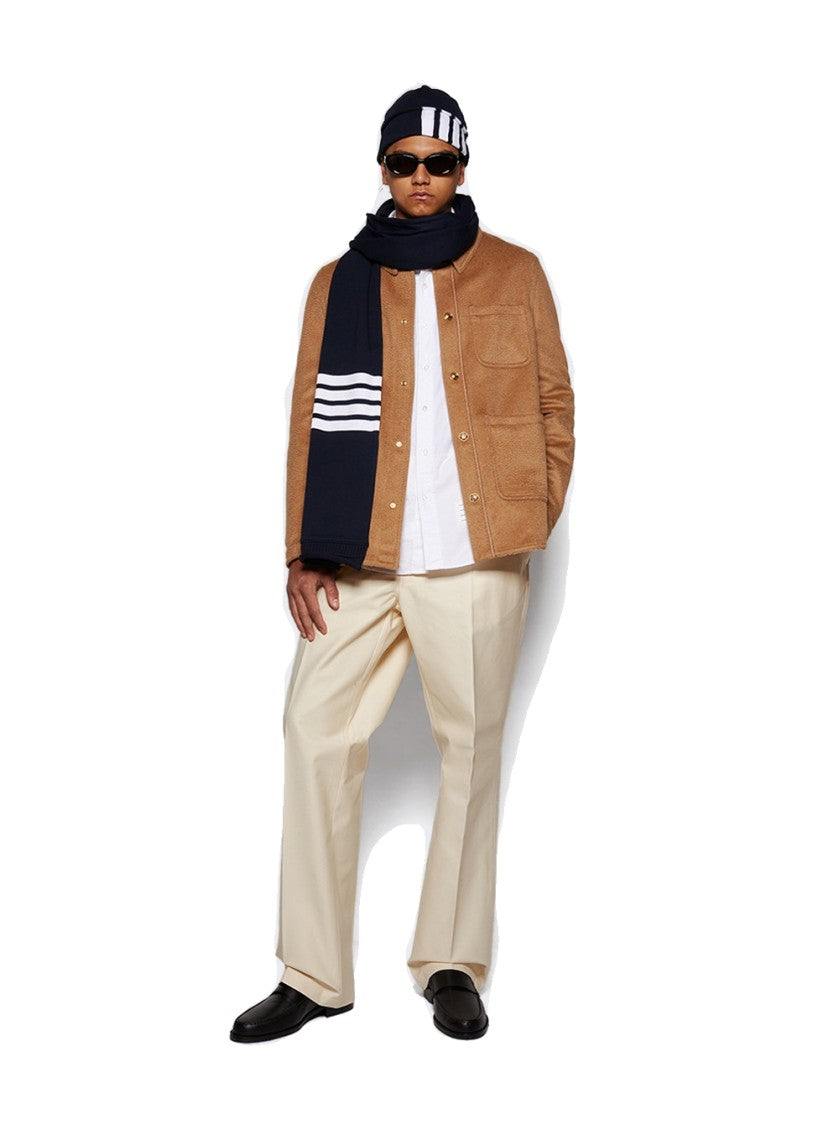 Maison Margiela Tailored Ecru Pants With Straight Leg Silhouette