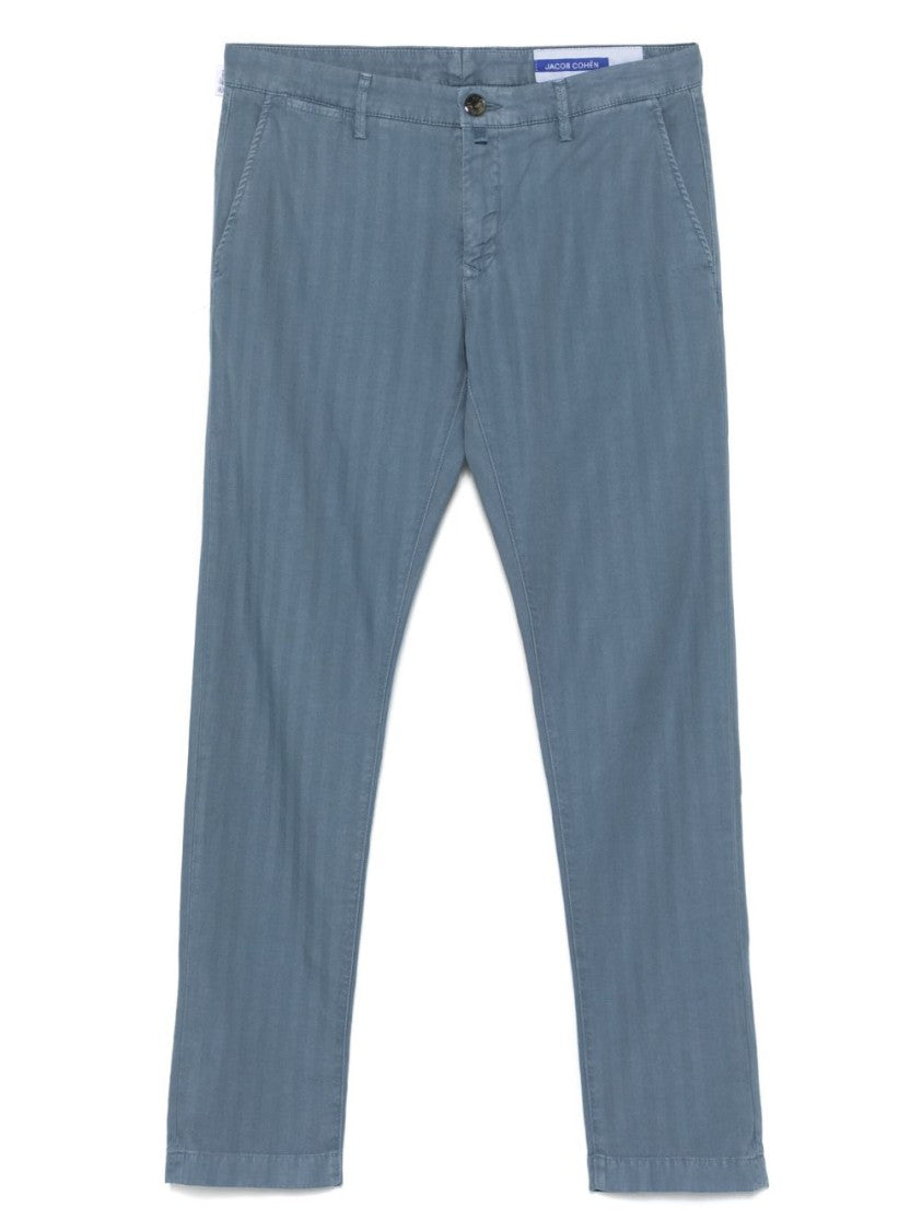 Jacob Cohen Indigo Blue Denim Jeans With Classic Design