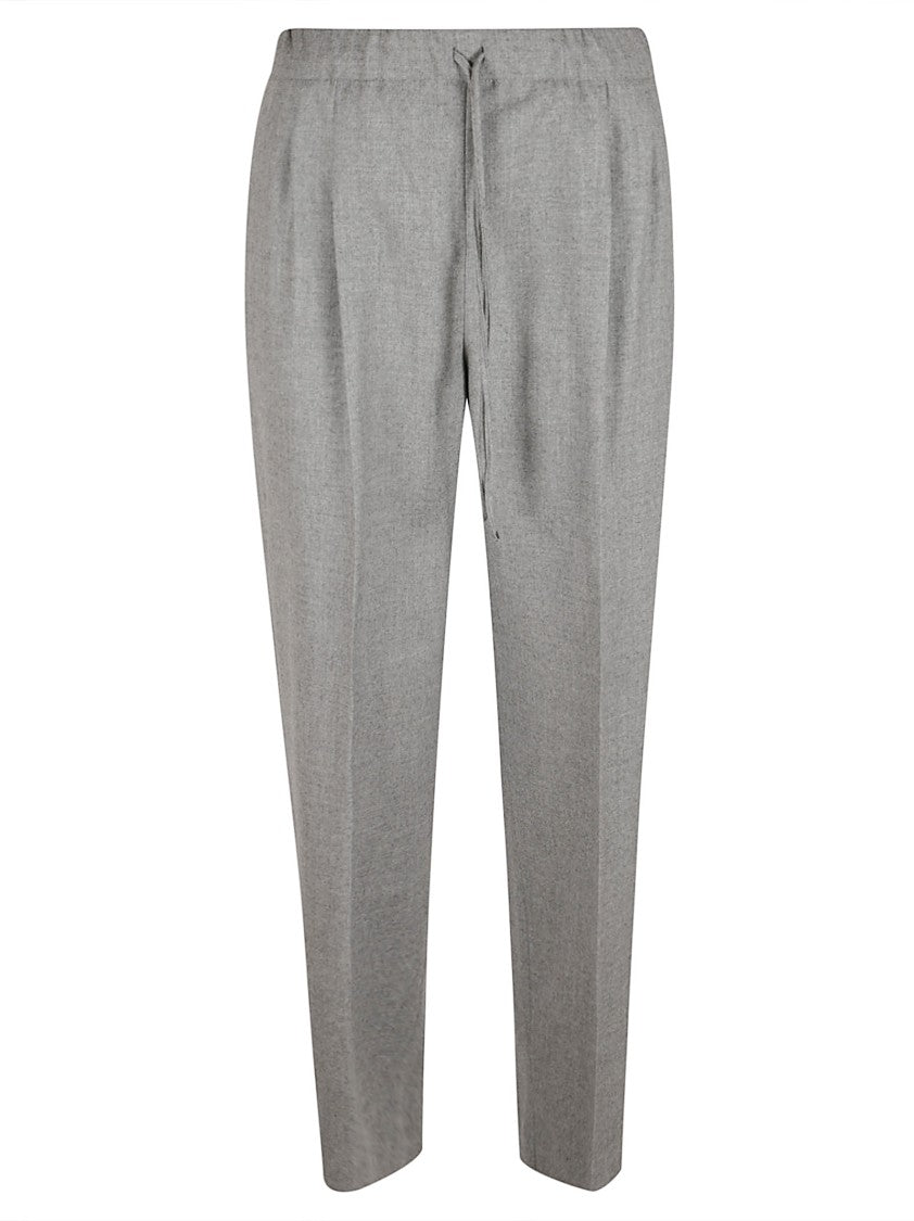 Max Mara Relaxed Fit Trousers With Tailored Pleats