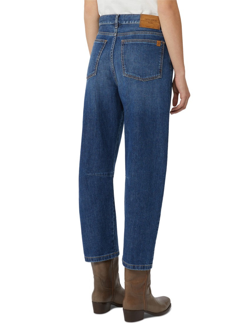 Max Mara High-Waisted Straight-Leg Trousers With Classic Five-Pocket Design