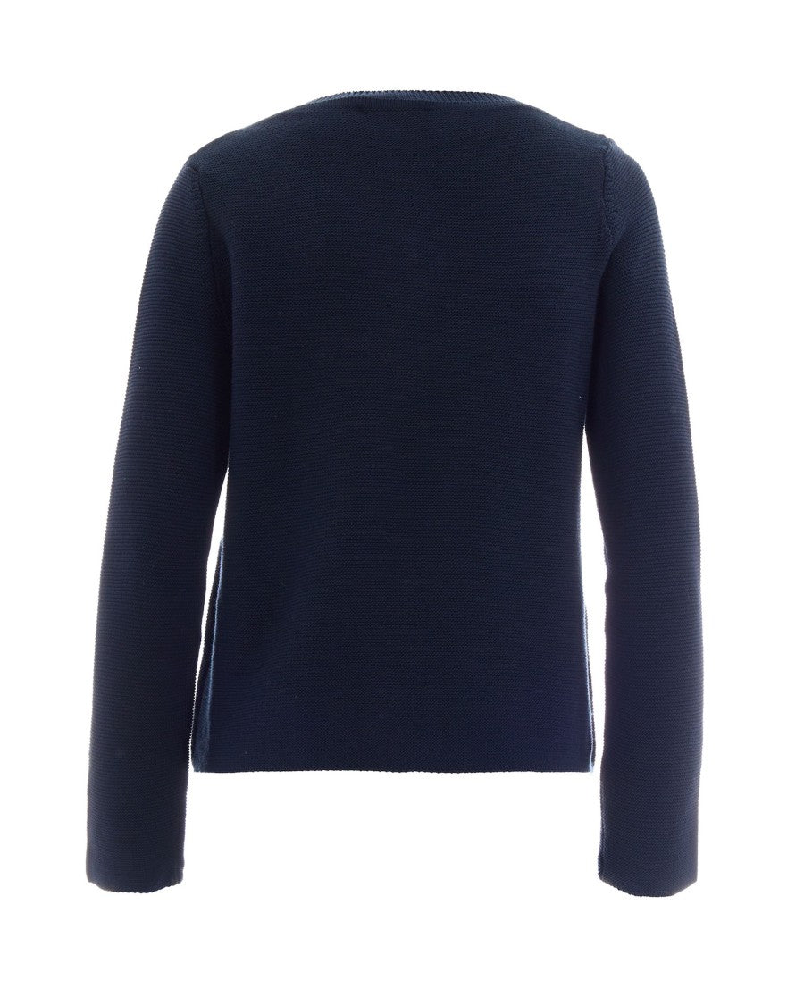 Max Mara Blue Boxy Sweater
