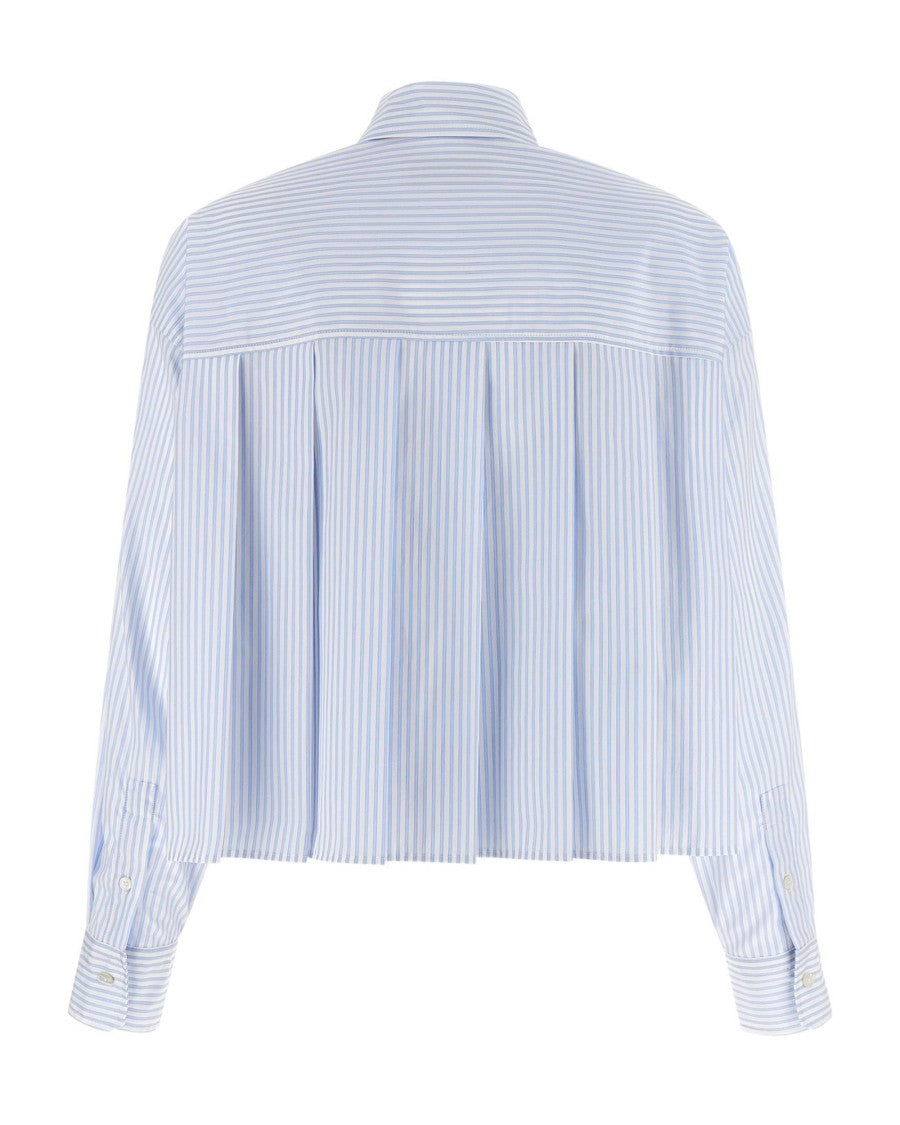 Max Mara Light Blue Poplin Shirt
