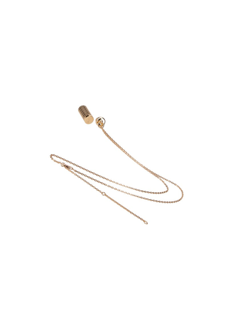 Ami Paris Gold-Plated Brass Pendant Charm Necklace