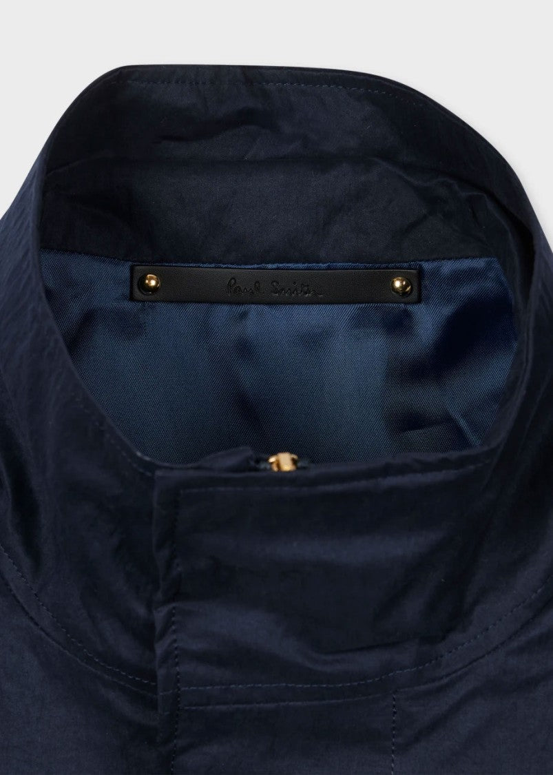 Paul Smith Military-Inspired Navy Field Jacket With Practical Design