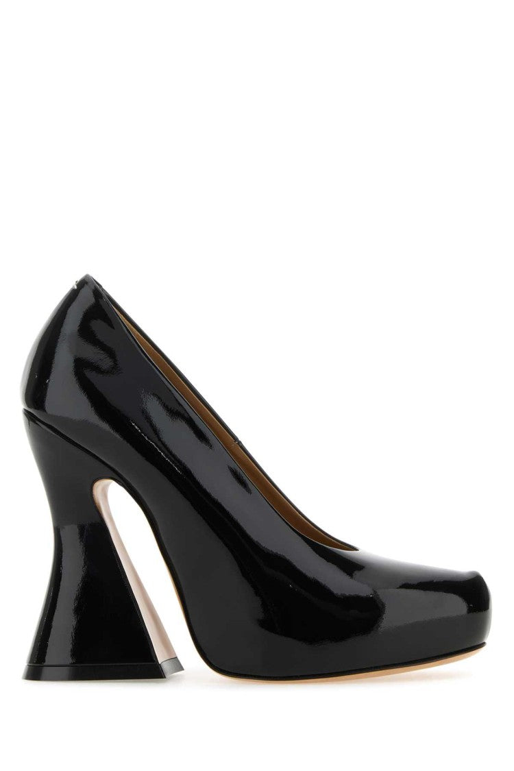 Maison Margiela Black Leather Sketch Pumps