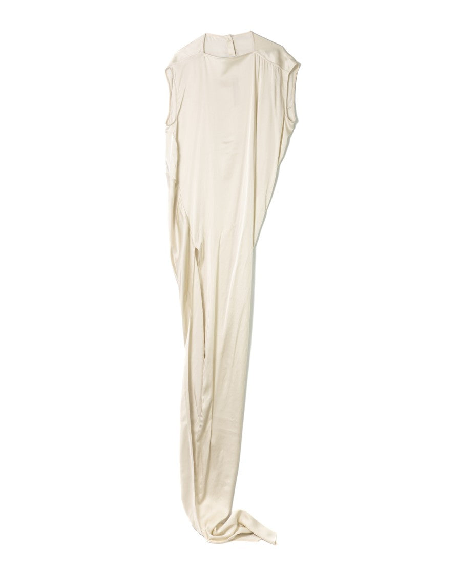 Rick Owens Satin-Finish White Dress