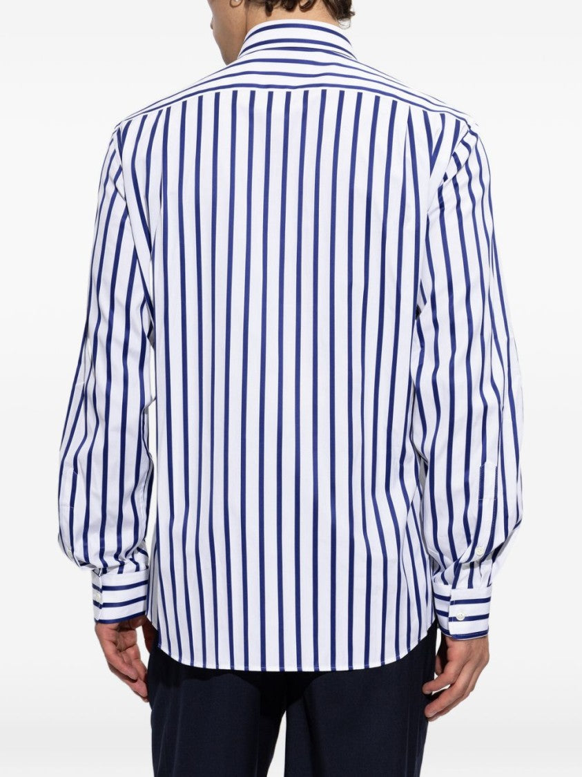 Vivienne Westwood Vertical Navy Stripe Button-Down Shirt