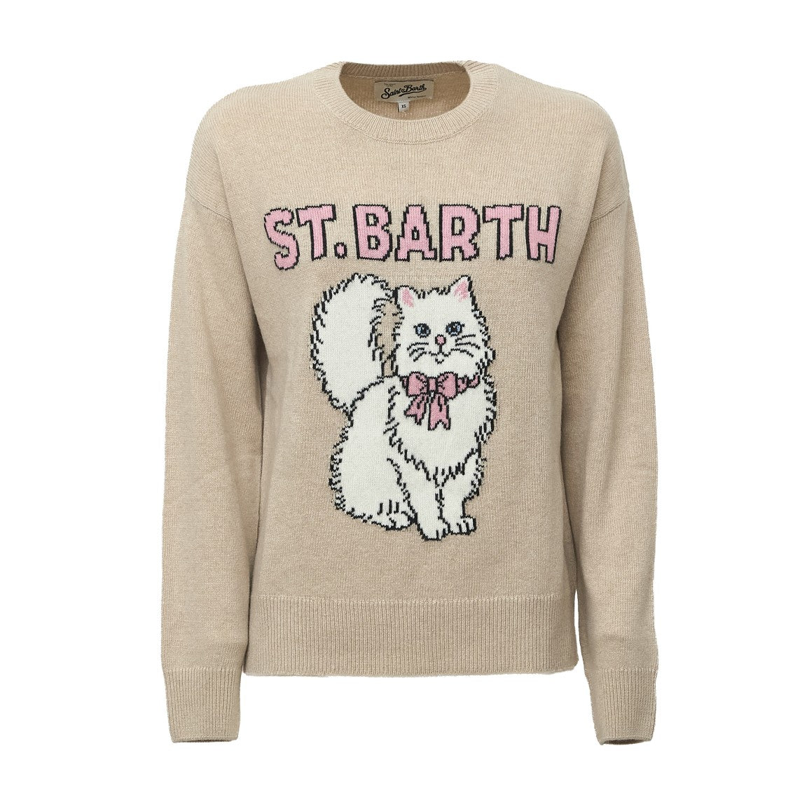 Mc2 Saint Barth Tessa St. Barth Cat Graphic Sweater